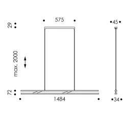 Oligo Linto LED Pendelleuchte, fix
