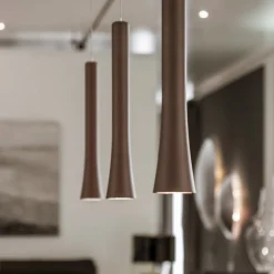 Oligo Rio LED Pendelleuchte, 3-flg., unsichtbare Höhenverstellung, Baldachin: Chrom