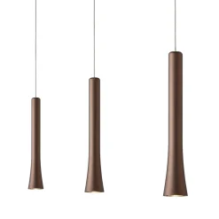 Oligo Rio LED Pendelleuchte, 3-flg., unsichtbare Höhenverstellung, Baldachin: weiß matt