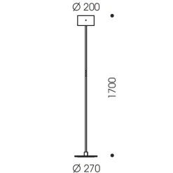 Oligo Trofeo LED Stehleuchte, Tunable White