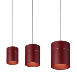 Oligo Tudor M LED Pendelleuchte, 3-flg., TW, unsichtbare Höhenverstellung, Baldachin: Chrom