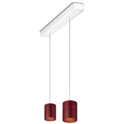 Oligo Tudor M LED Pendelleuchte, 2-flg., TW, unsichtbare Höhenverstellung, Baldachin: weiß matt