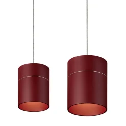 Oligo Tudor M LED Pendelleuchte, 2-flg., TW, unsichtbare Höhenverstellung, Baldachin: Alu gebürstet