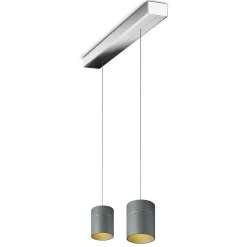 Oligo Tudor M LED Pendelleuchte, 2-flg., TW, unsichtbare Höhenverstellung, Baldachin: Chrom