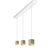 Oligo Tudor S LED Pendelleuchte, 3-flg., TW, unsichtbare Höhenverstellung, Baldachin: weiß matt
