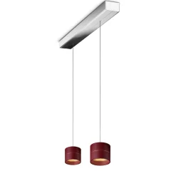 Oligo Tudor S LED Pendelleuchte, 2-flg., TW, unsichtbare Höhenverstellung, Baldachin: Chrom