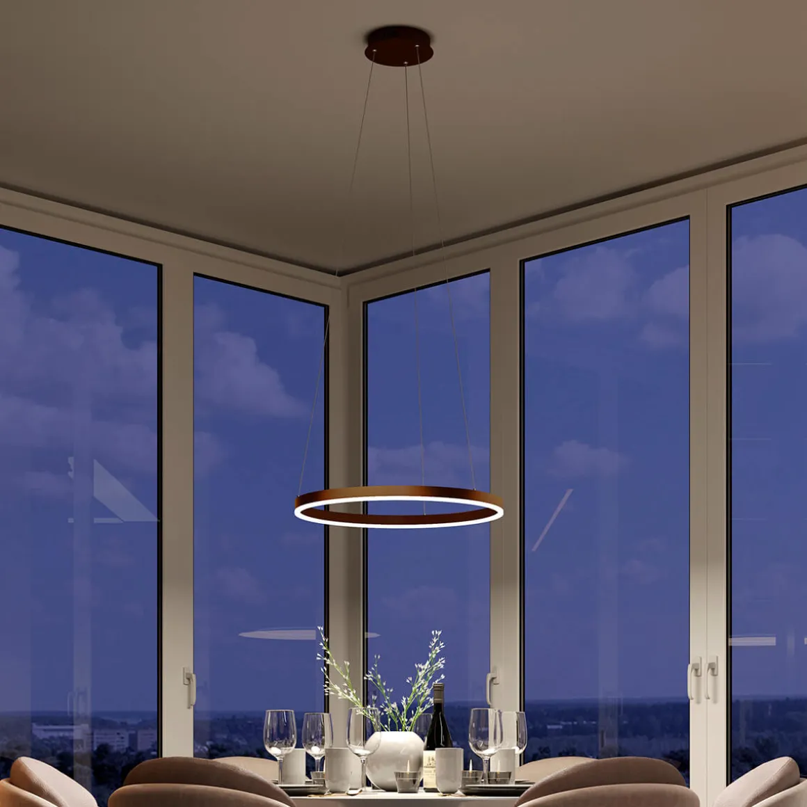 Orange One Modena Ring LED Pendelleuchte