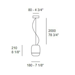 Prandina Gong S1 Pendelleuchte