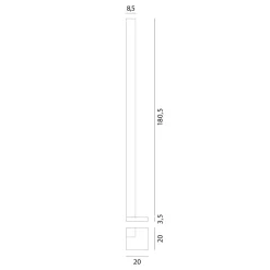 Rotaliana Ciminiere D'italia F1 LED Stehleuchte