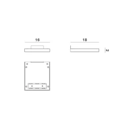Rotaliana CM2 W1 LED Wandleuchte, 3000 K