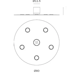 Rotaliana Collide H4 / H5 LED Wand- / Deckenleuchte