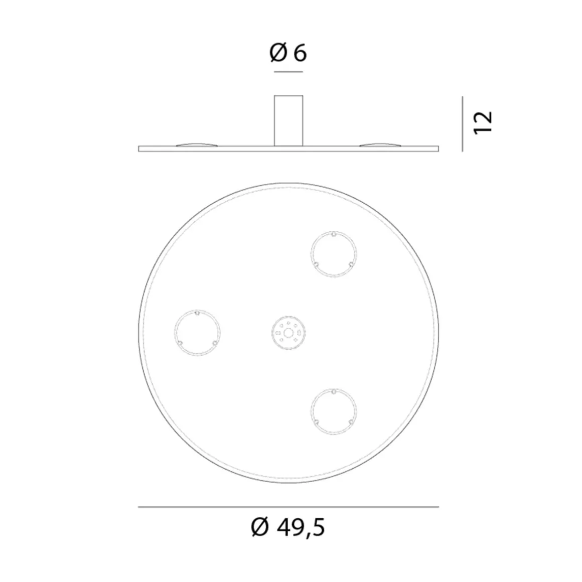 Rotaliana Collide H3 LED Deckenleuchte, 2700 K