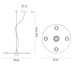 Rotaliana Collide H7 LED Pendelleuchte