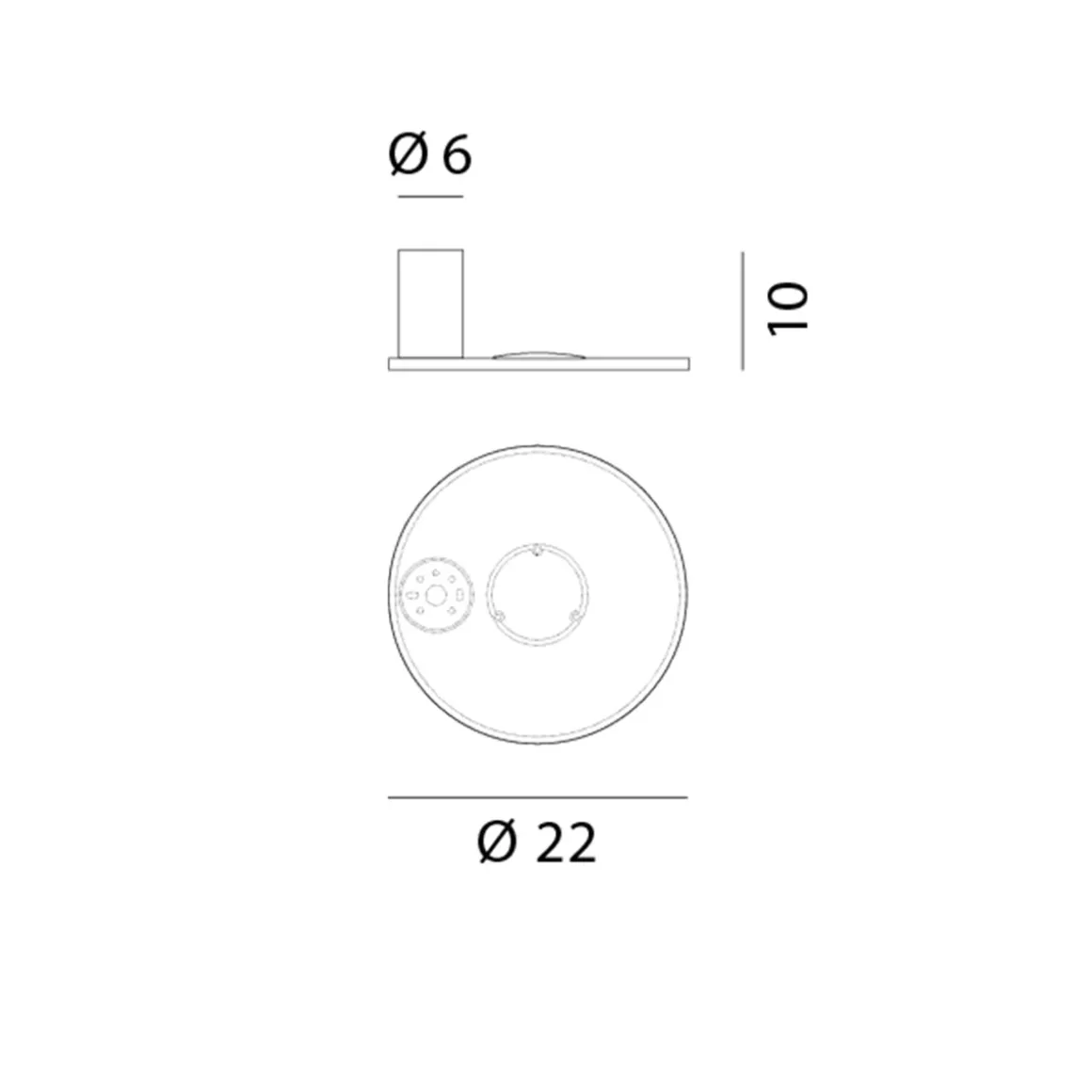 Rotaliana Collide H0 LED Wand- / Deckenleuchte, 2700 K