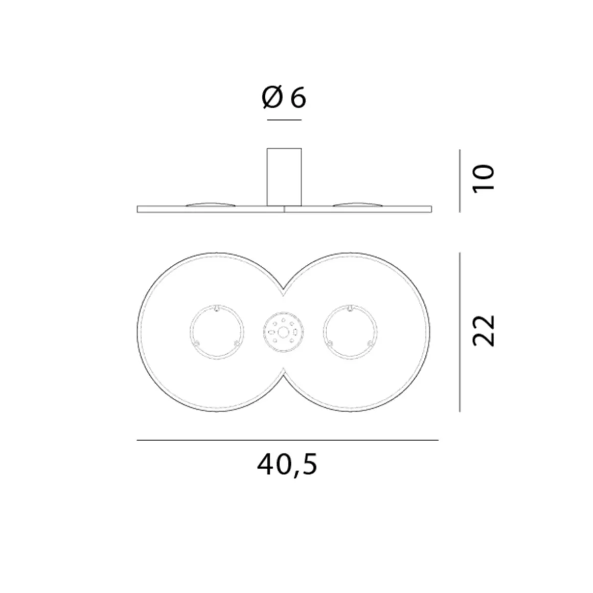 Rotaliana Collide H1 LED Wand- / Deckenleuchte, 2700 K
