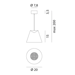 Rotaliana Dina H1 LED Pendelleuchte