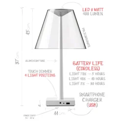 Rotaliana Dina+ LED Akkuleuchte
