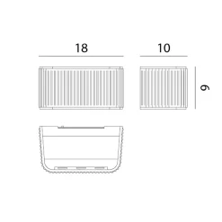 Rotaliana Dresscode W1 LED Wandleuchte, 2700 K