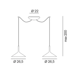 Rotaliana Dry H2 LED Pendelleuchte