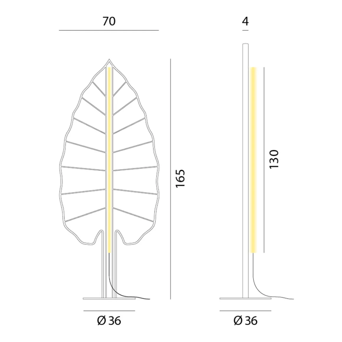 Rotaliana Eden F3 Alocasia LED Akustik- / Stehleuchte