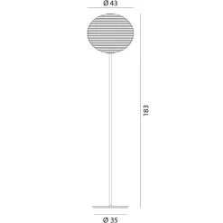 Rotaliana Flow Glass Stehleuchte