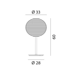 Rotaliana Flow Glass T2 Tischleuchte