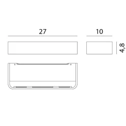 Rotaliana Frame W2 LED Wandleuchte, 2700 K