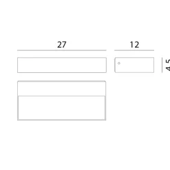 Rotaliana InOut W1 LED Innen- / Außenwandleuchte