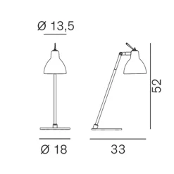 Rotaliana Luxy Glam T0 Tischleuchte