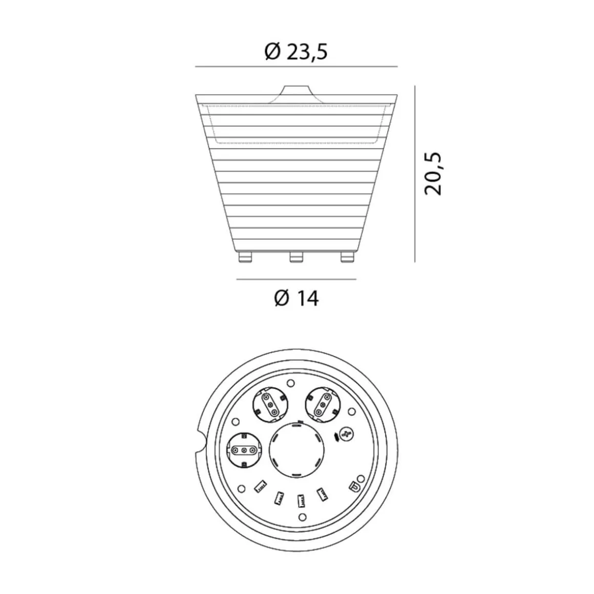 Rotaliana MultiPot+ LED Tischleuchte