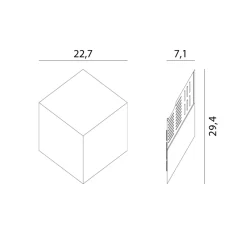 Rotaliana QB W0 LED Wandleuchte