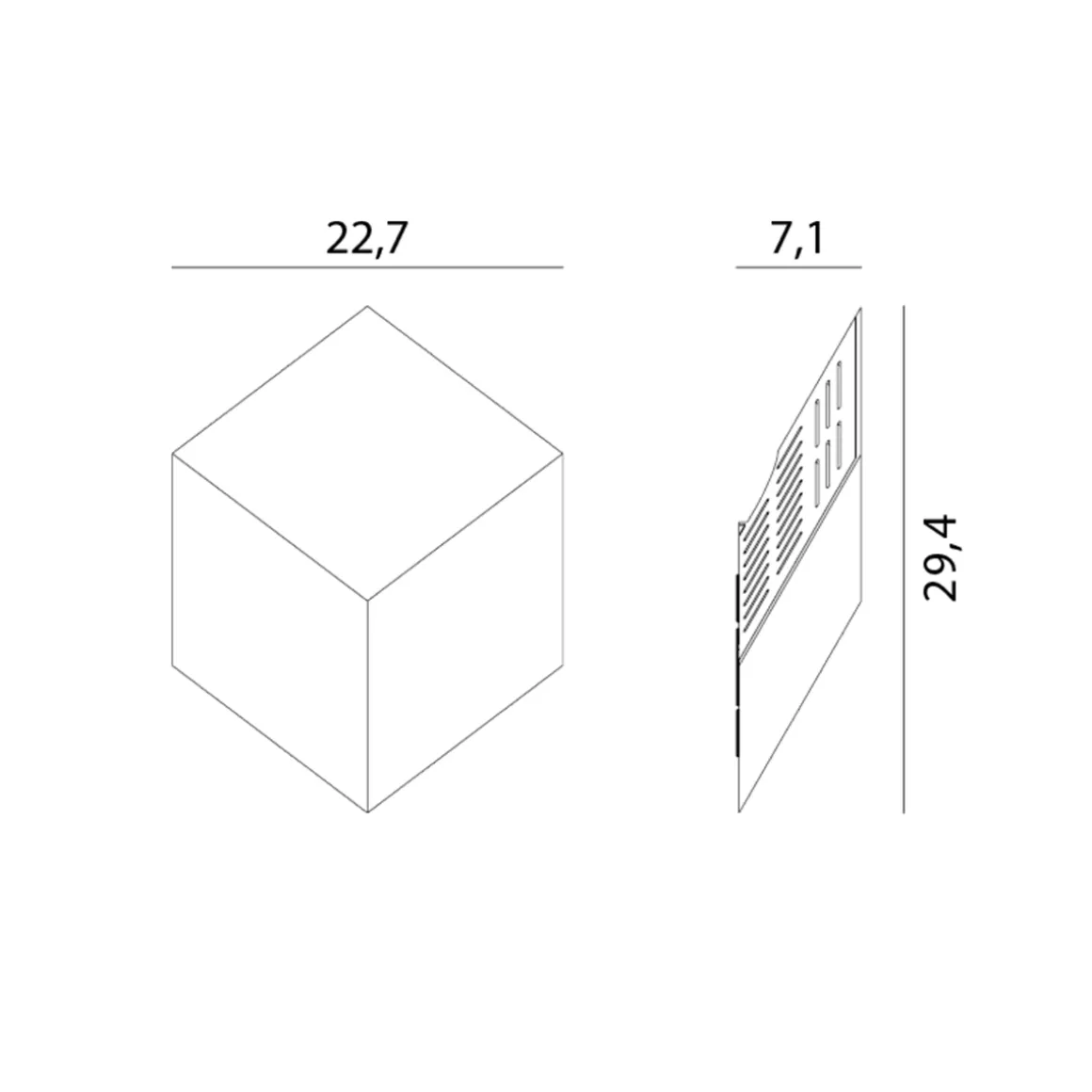 Rotaliana QB W0 LED Wandleuchte