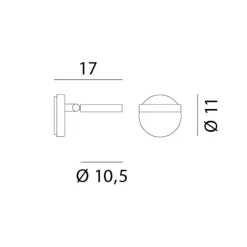 Rotaliana String H0 Dim-to-Warm LED Wandleuchte