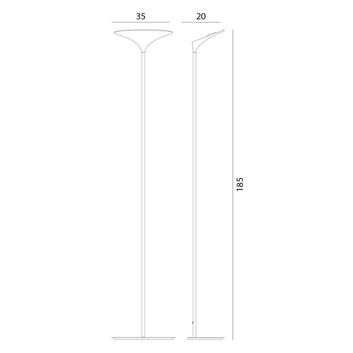 Rotaliana Sunset F1 LED Stehleuchte, 2700 K