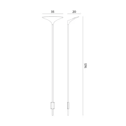 Rotaliana Sunset W1 LED Wandleuchte, 3000 K