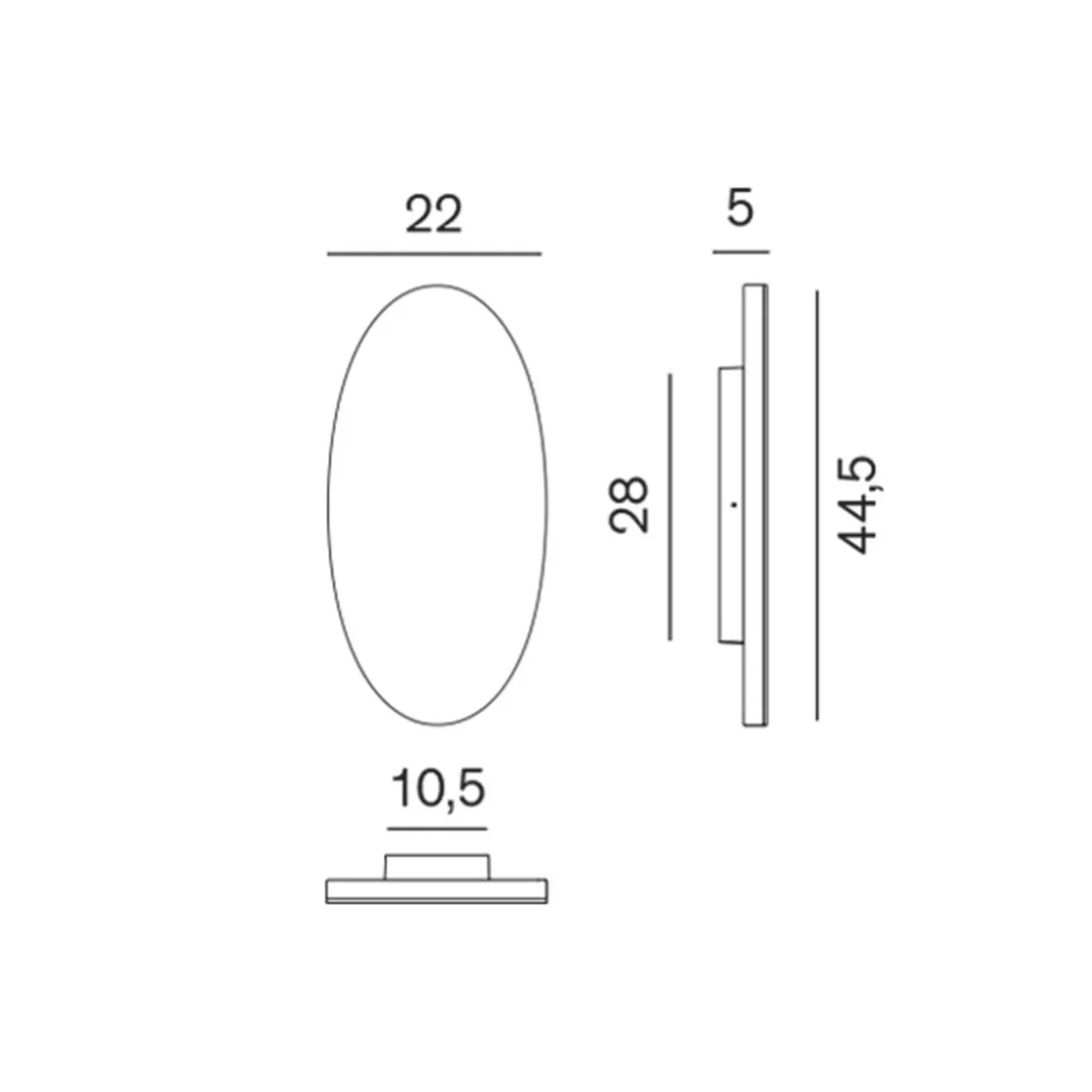 Rotaliana Totem & Tabu W1 LED Wandleuchte, 2700 K