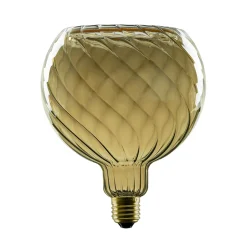 Segula Cubic Tischleuchte mit LED Floating Globe 150 twisted smokey grau