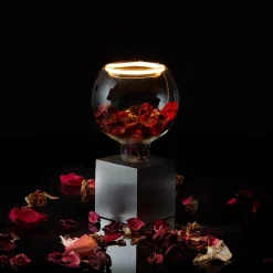 Segula Cubic Tischleuchte mit LED Floating Globe 125 klar