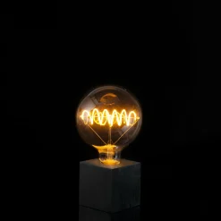 Segula Cubic Tischleuchte mit LED Bridge Globe 125 Curved Plus klar