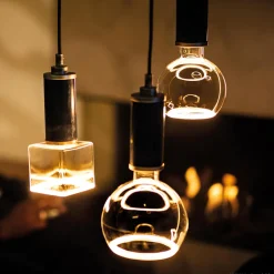 Segula LED Floating Cube klar E27, 4,5 W, 2200 K, dimmbar