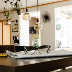 Segula LED Floating Globe 200 smokey grau E27, 6 W, 1900 K, dimmbar