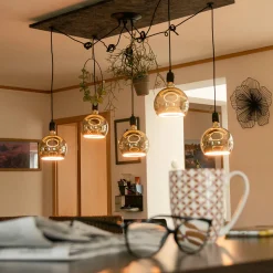 Segula LED Floating Globe 200 smokey grau E27, 6 W, 1900 K, dimmbar