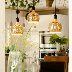 Segula LED Floating Globe 200 smokey grau E27, 6 W, 1900 K, dimmbar