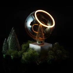 Segula LED Floating Globe 150 45° smokey grau E27, 6 W, 1900 K, dimmbar
