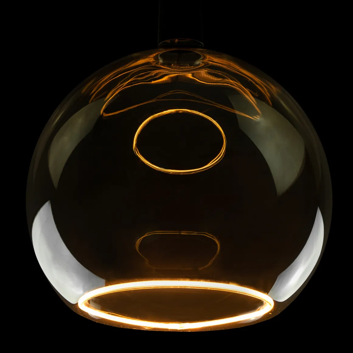 Segula LED Floating Globe 300 smokey grau E27, 8 W, 1900 K, dimmbar