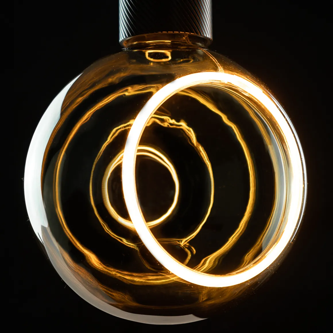 Segula LED Floating Globe 150 90° smokey grau E27, 6 W, 1900 K, dimmbar