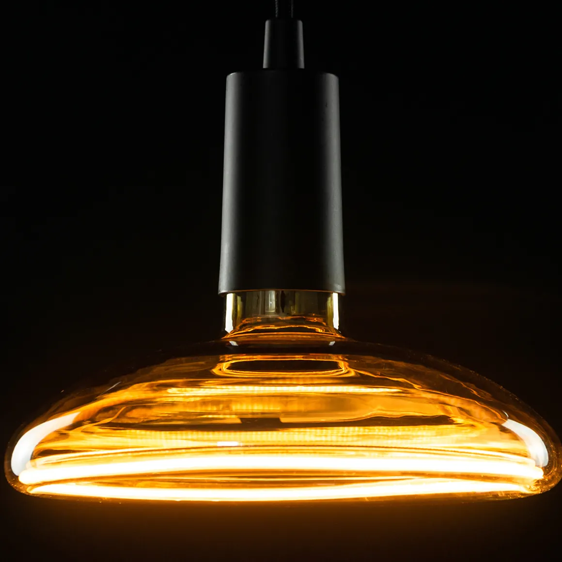 Segula LED Floating Reflektor R200 smokey grau E27, 6 W, 1900 K, dimmbar