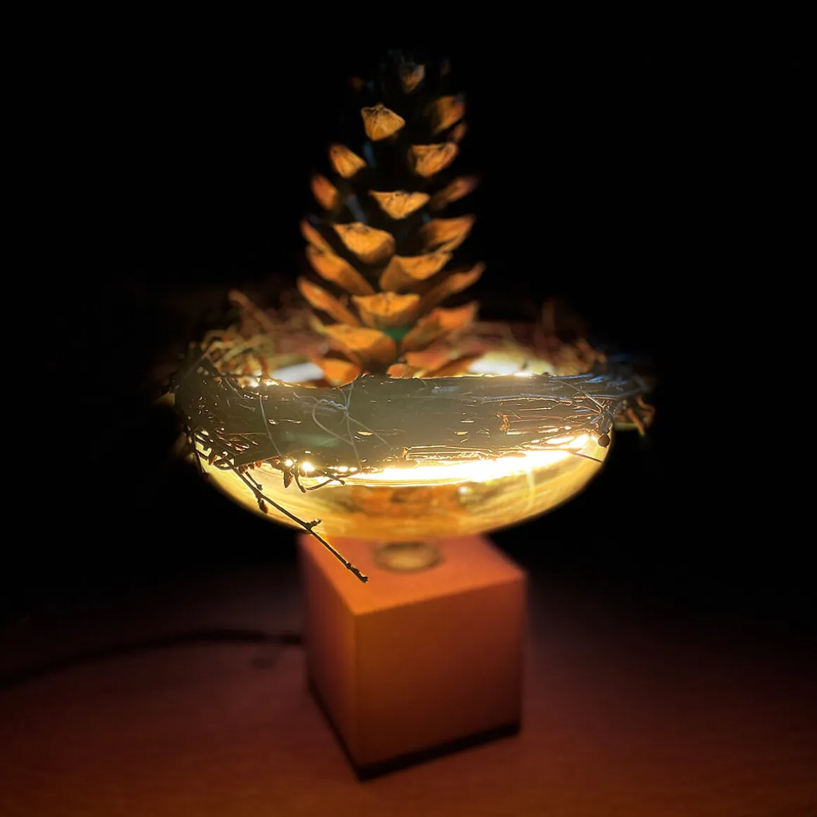 Segula LED Floating Reflektor R200 smokey grau E27, 6 W, 1900 K, dimmbar