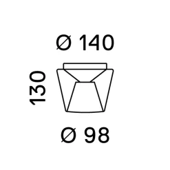 serien.lighting Annex Ceiling Small LED Deckenleuchte