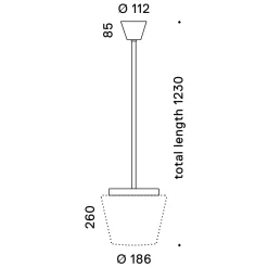 serien.lighting Annex Suspension Large LED Pendelleuchte